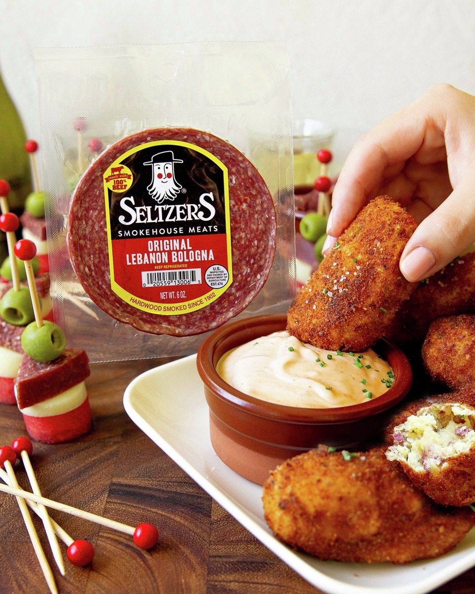Potato Croquettes with Lebanon Bologna