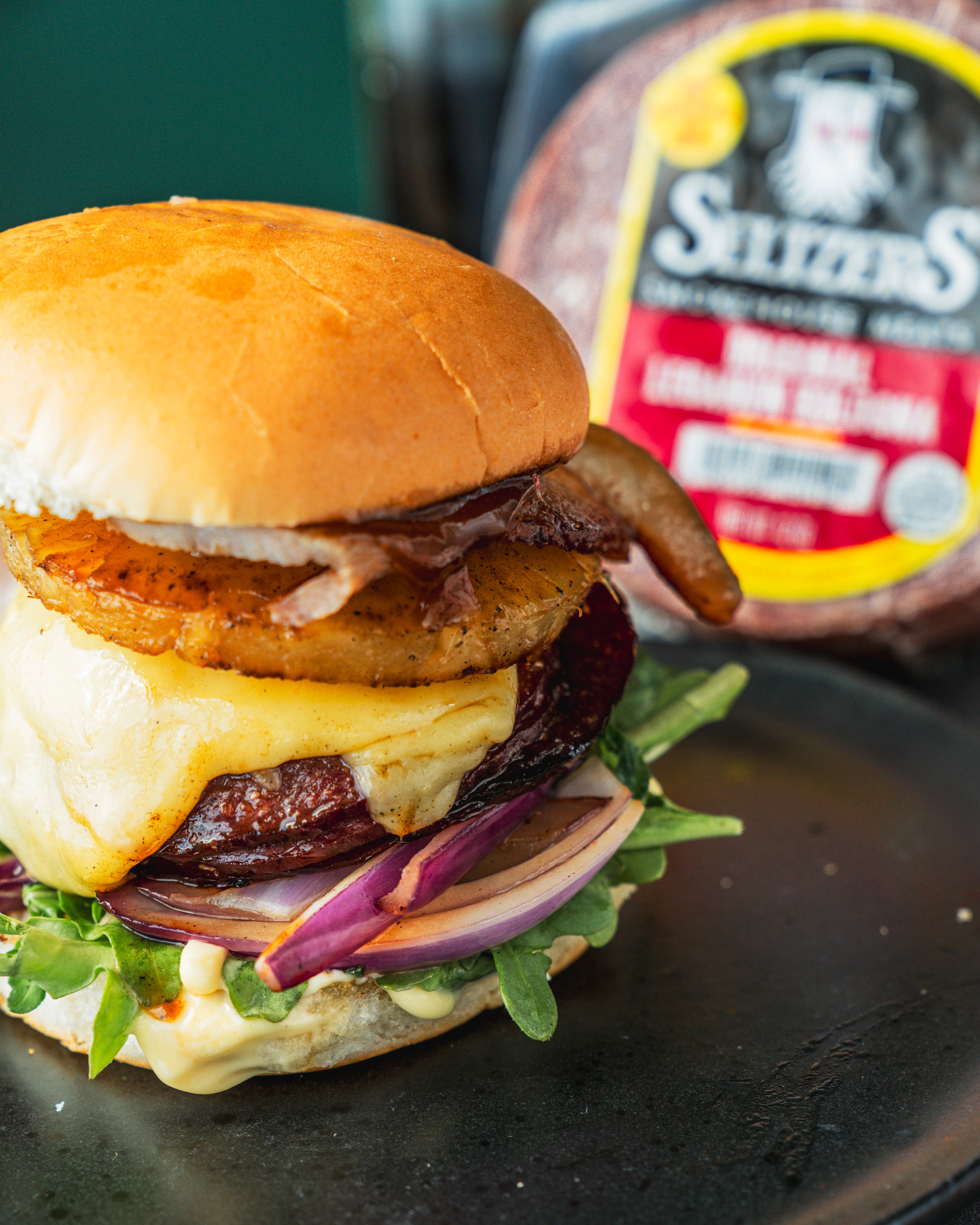 Teriyaki Piña Colada Burger